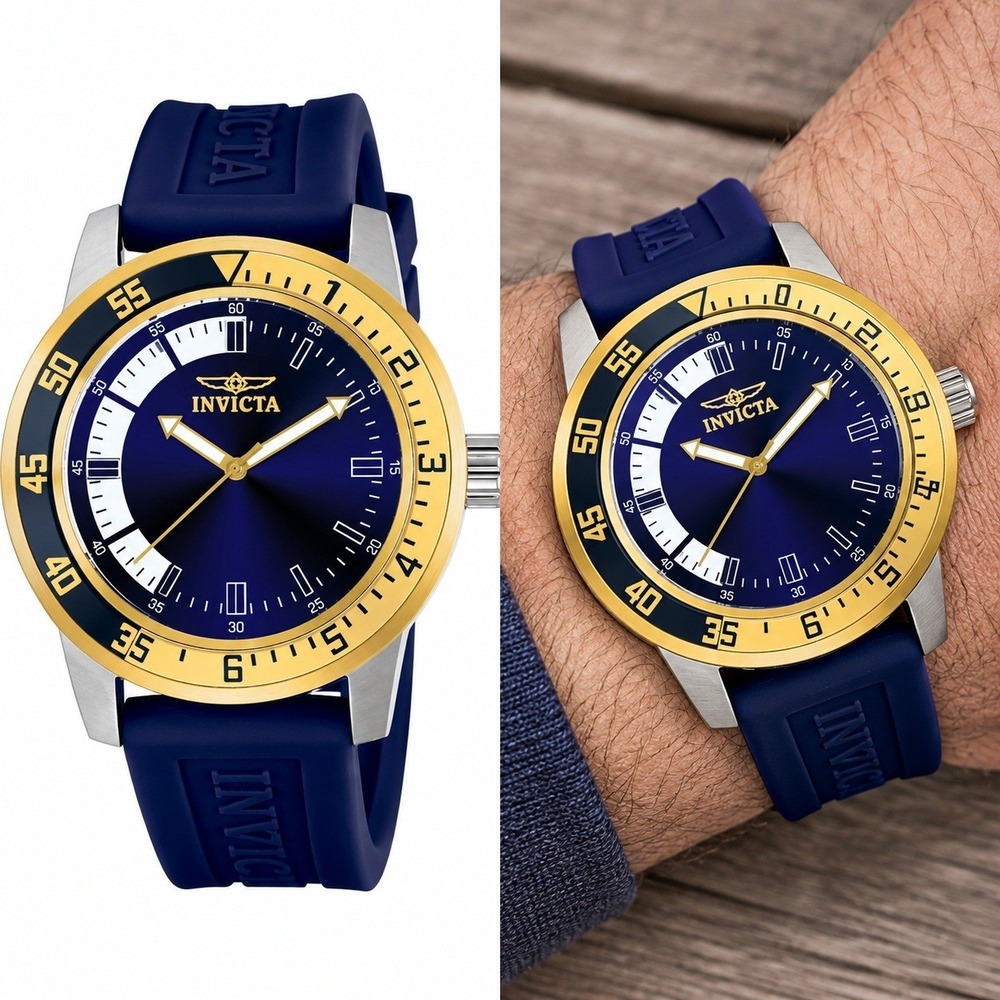 Invicta Specialty Men's Watch 45mm (12847) Blue Silicone Band New